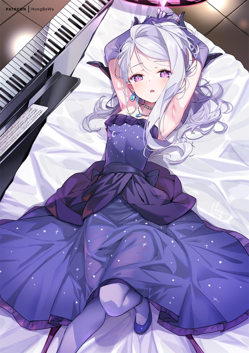 蔚蓝档案 空崎ヒナ Hina 白蛛 Single 长发 長身像 视线正对