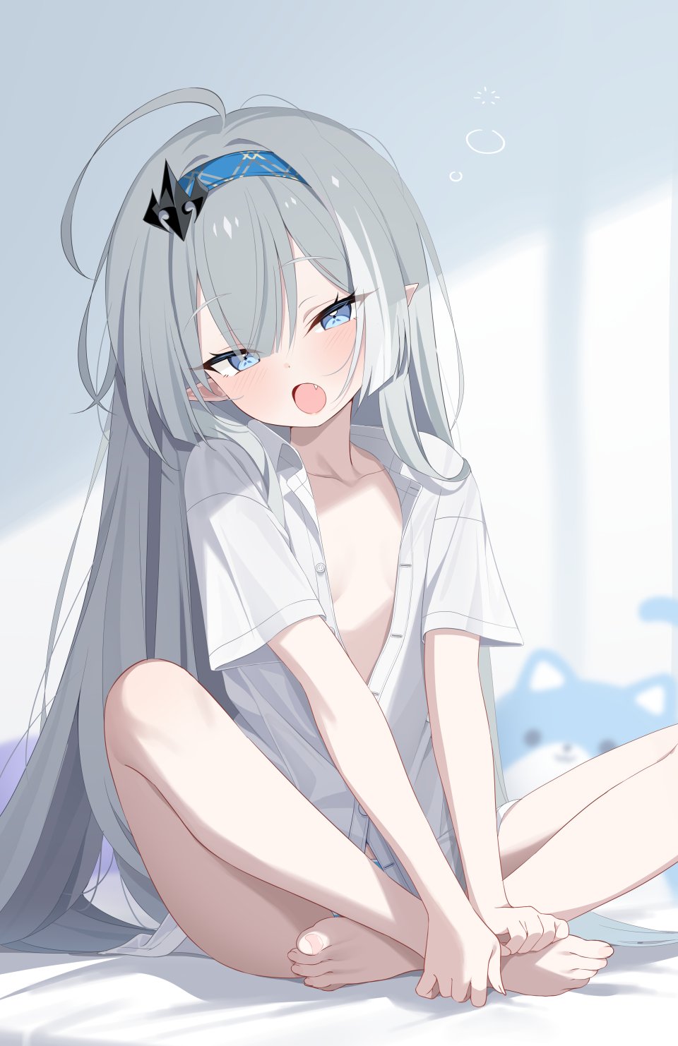 デユイ 衬衫 萝莉 No-Bra 胖次 尖耳