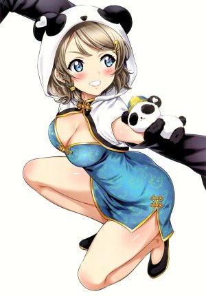 sankuro,渡辺曜,agoitei,LoveLive!Sunshine!!,礼服,自慰